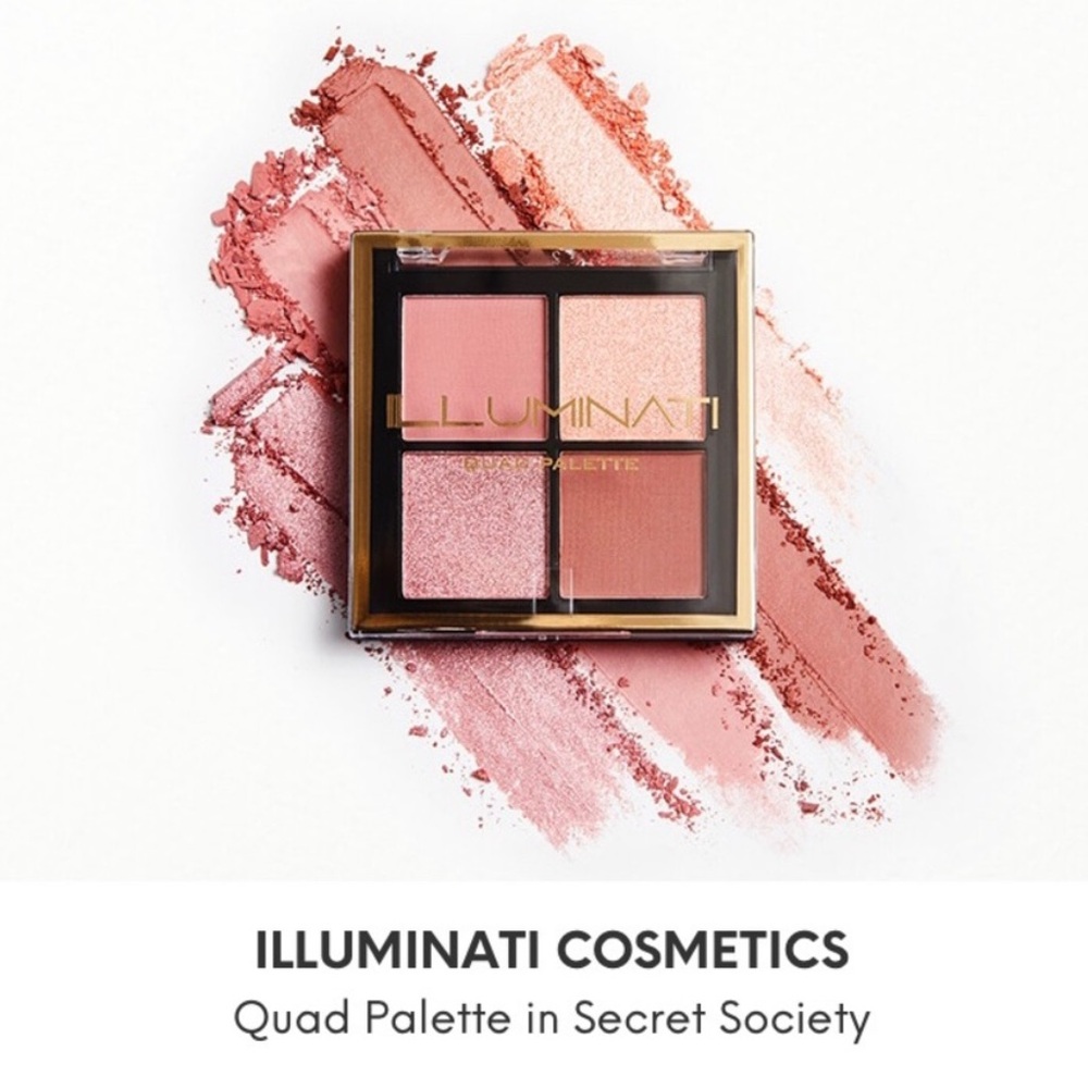 New•Illuminati Secret Society Eyeshadow Palette - Pink, Gold, Brown